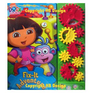 Nicj Jr - Dora the Explorer : Fix-It Adventure. Turn the Gears Play-a-Sound Book