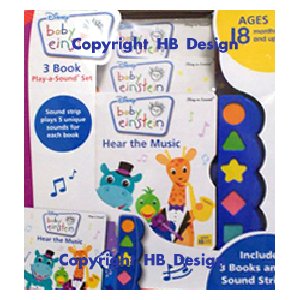 Disney Channel - Baby Einstein. 3-Book Play-a-Sound Set