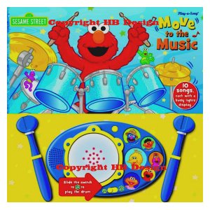 PBS Kids - Sesame Street : Move to the Music. Interactive Play-a-Sound Drum and Song Book