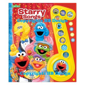 PBS Kids - Sesame Street: Starry Songs. Deluxe Music Note Songbook with Flashing Lights
