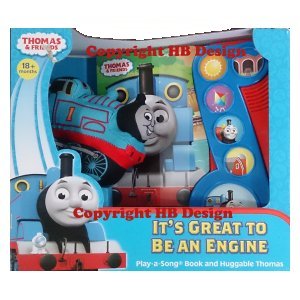 PBS Kids - Thomas & Friends : It's Great to Be an Engine. A Gift Set Play-a-Song Book and Cuddly Thomas