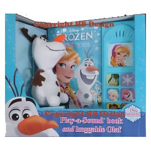 Playhouse DIsney - Disney Frozen: Best Friends. Little Play-a-Sound Book and Cuddly Olaf Plush Toy